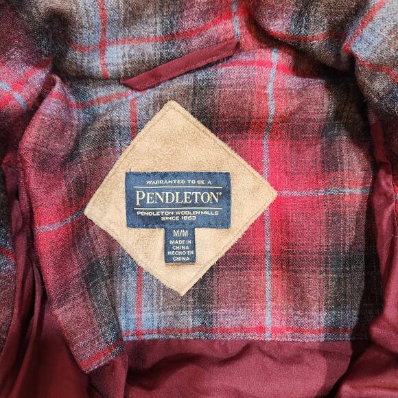 Pendleton Wool Teddy Bear Flannel Lined Zip Up Jacket - Picture 3 of 7